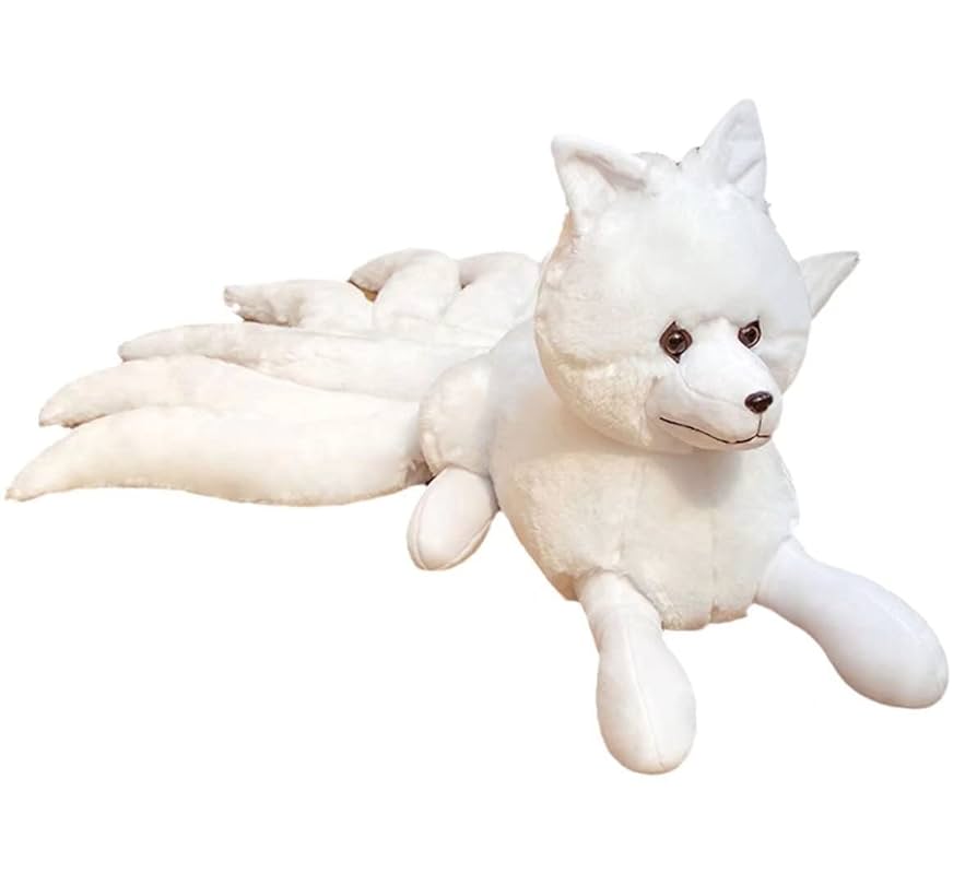 Amazon.co.jp: かわいい九尾の狐ぬいぐるみ、9つの尾を持つな